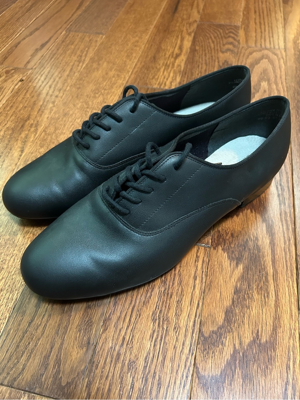 Danshuz Men's Black Lace-Up Oxford Ballroom Dance Shoes Size 11.5